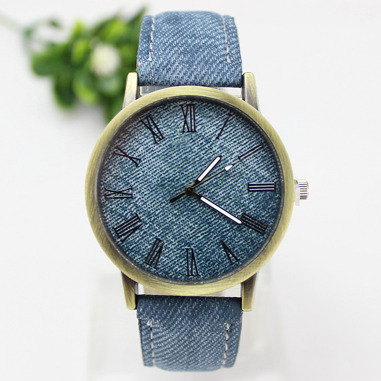 Leather Watch Band Men - Reloj de cuarzo informal para hombre
