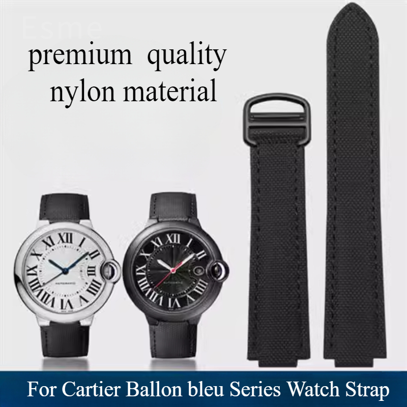Cartier Watch Ballon Bleu - Correa de reloj Original de nailon