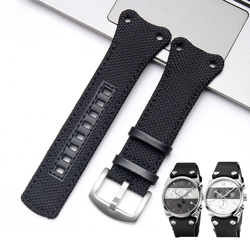Canvas Strap Watch - Correa de reloj antialérgico para hombre,