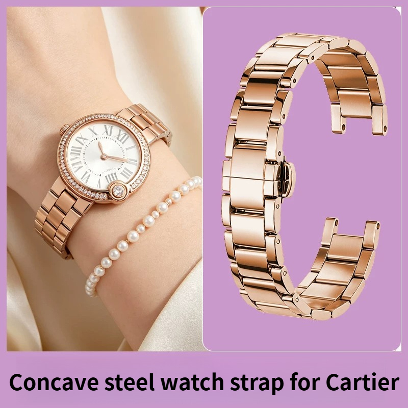 Correa de reloj de acero inoxi - Cartier Watch Ballon Bleu reseña y precio