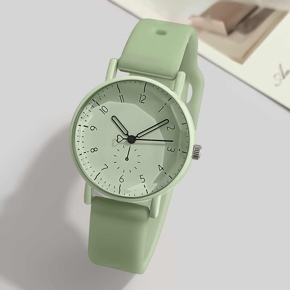 Reloj de cuarzo con esfera ára - Silicone Band Women reseña y precio