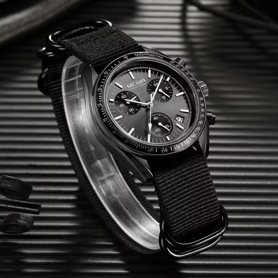 Reloj MEGIR 2247 de cuarzo de  - Canvas Strap Watch reseña y precio