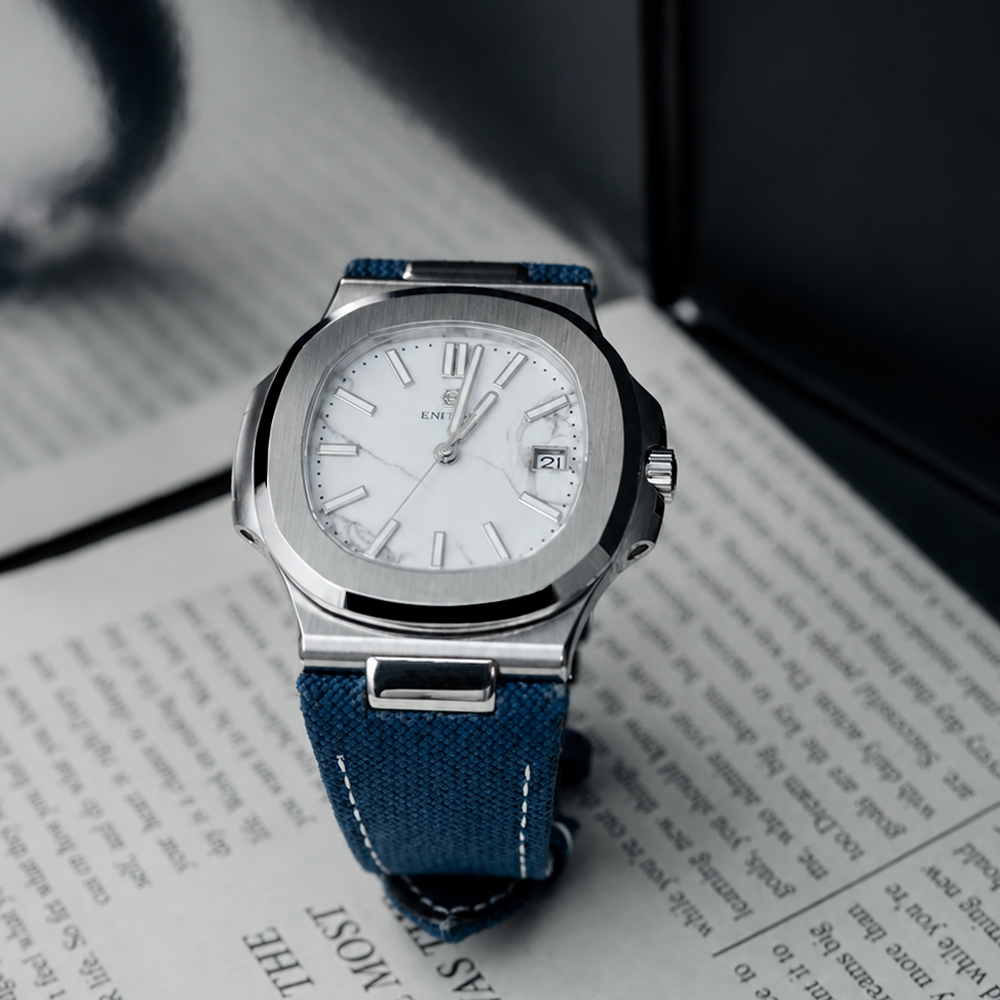 Reloj Mecánico ENITON de 38 mm - Canvas Strap Watch reseña y precio