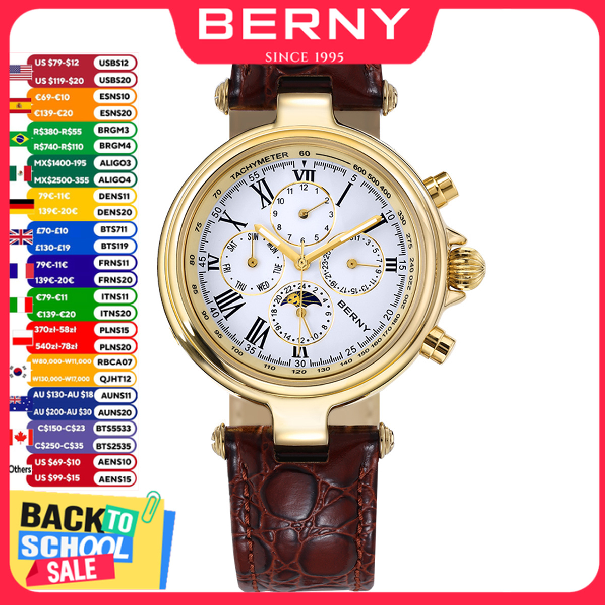 Reloj BERNY Retro automático p - Seiko Watch Prospex reseña y precio