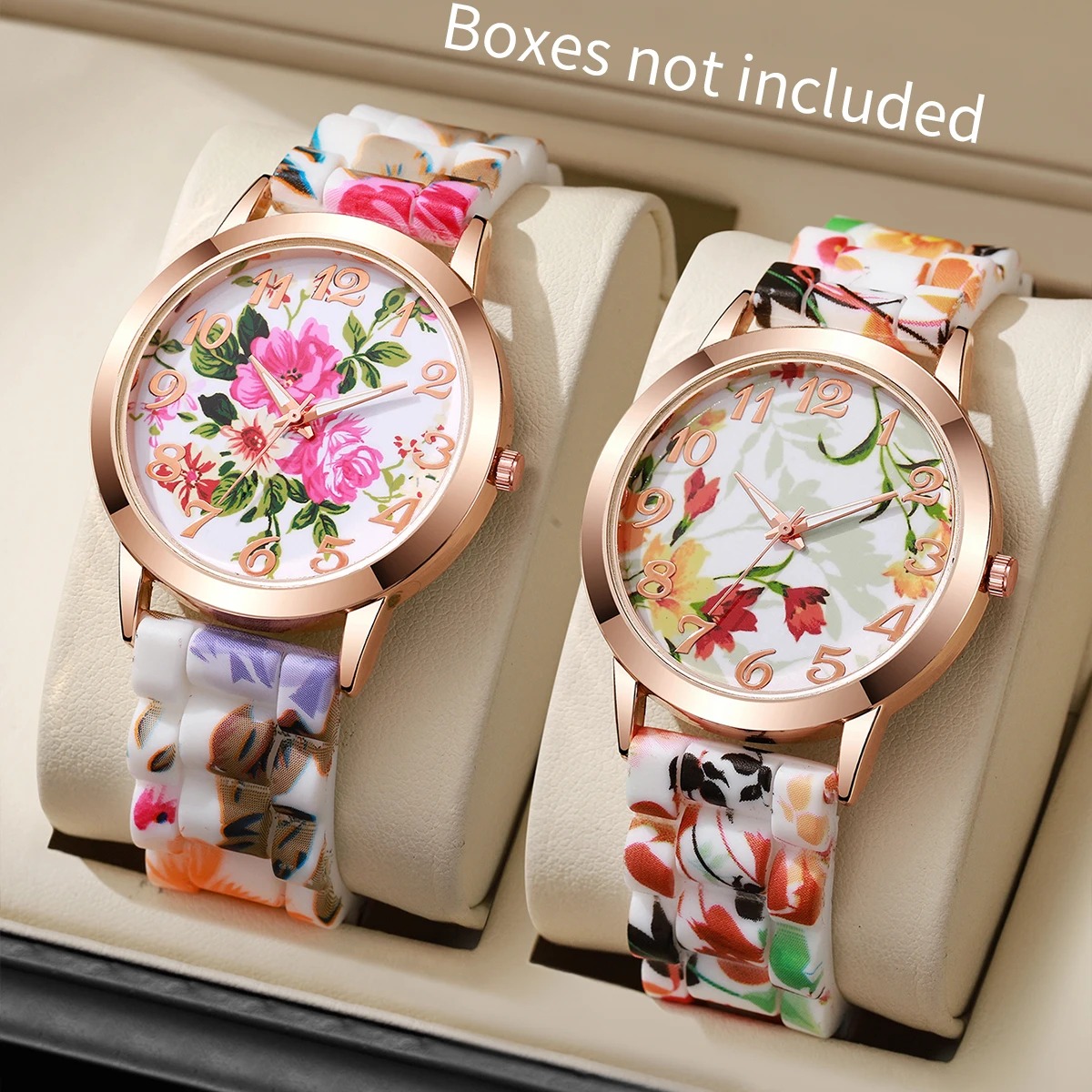 2 uds. Relojes de mujer con es - Silicone Band Women reseña y precio