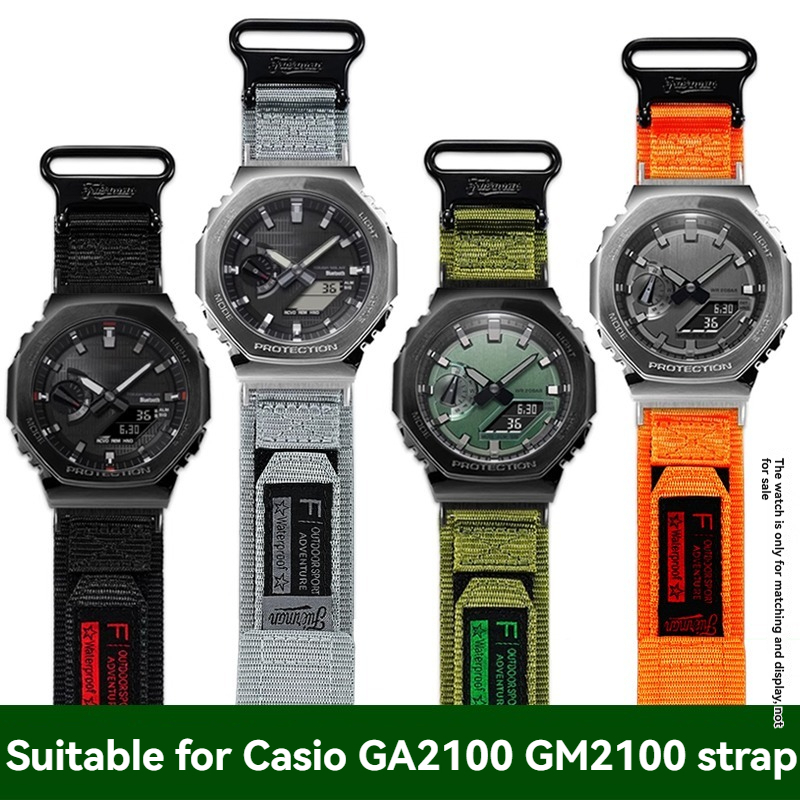 Correa de reloj de lona de nai - Casio Watch G-Shock Ga-2100 reseña y precio